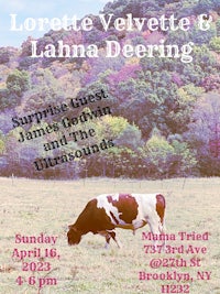 a flyer for lorette velvet and laura deering