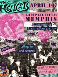 a poster for the band's april concert in memphis
